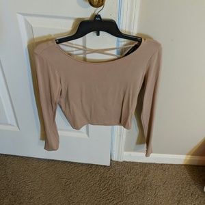 Long sleeve crop top